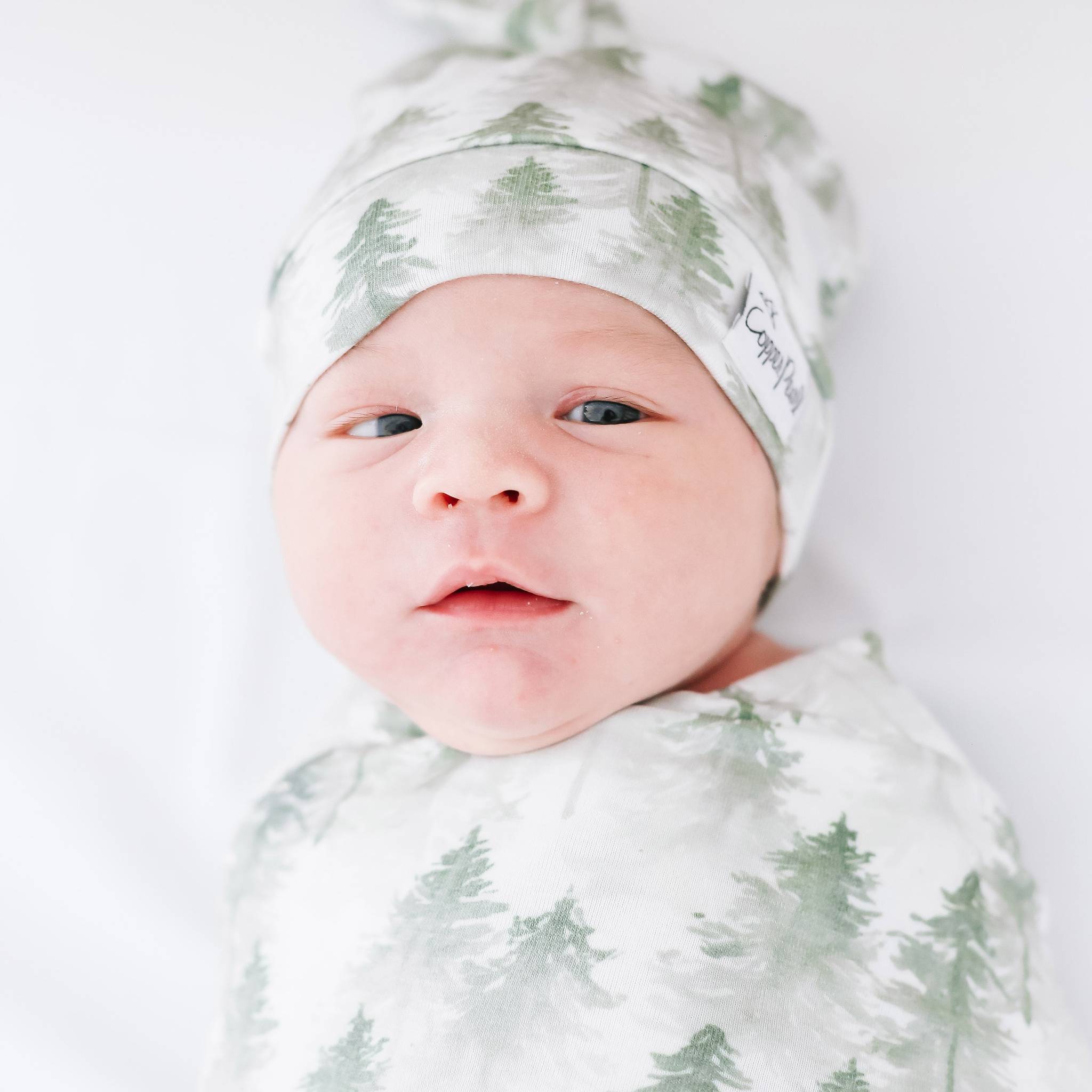 Top Knot Hat - Evergreen