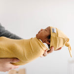 Top Knot Hat - Marigold