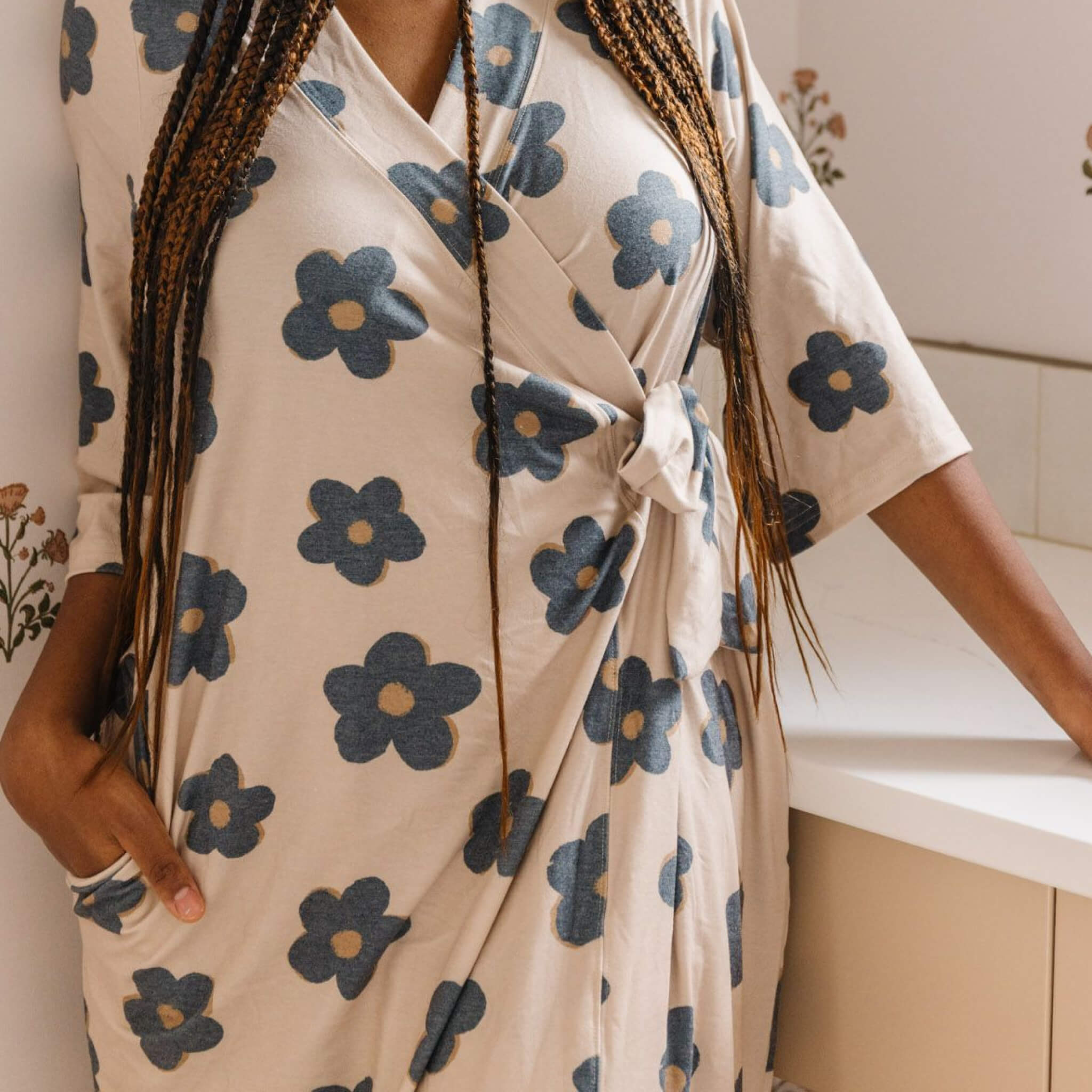 Women's Everyday Robe - Gemma In Tan