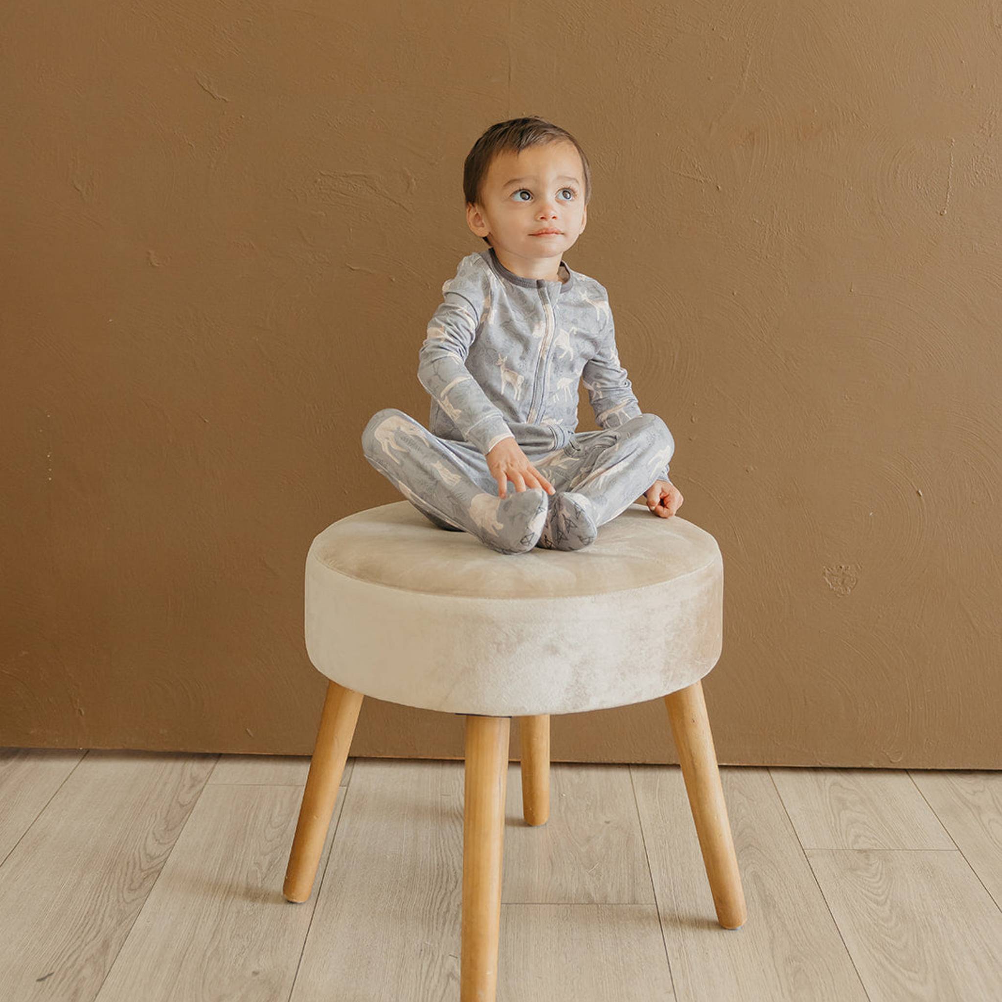 Zip-Up Footie Pajama - Timber