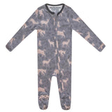Zip-Up Footie Pajama - Timber