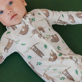 Zip-Up Footie Pajama - Noah