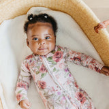 Bamboo Zip-Up Footie - Deborah