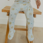 Zip-Up Footie Pajama - Chip