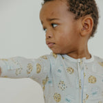 Zip-Up Footie Pajama - Chip