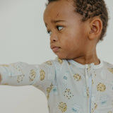 Zip-Up Footie Pajama - Chip