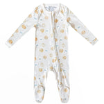 Zip-Up Footie Pajama - Chip