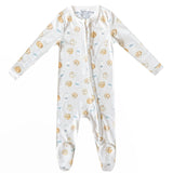 Zip-Up Footie Pajama - Chip