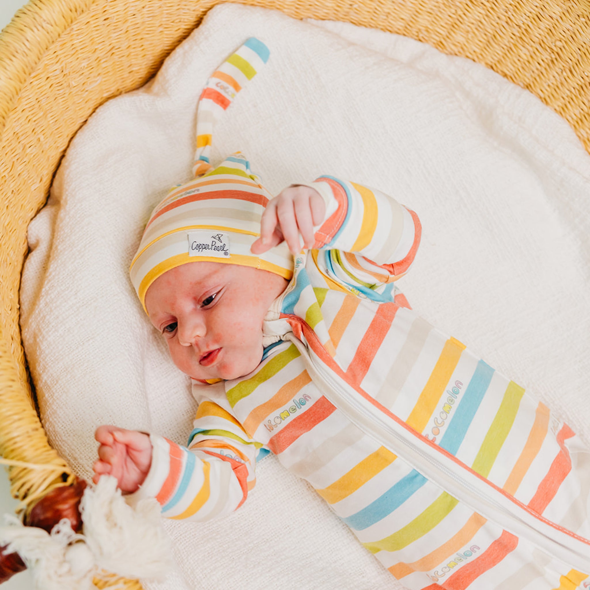 Zip-Up Footie Pajama - CoComelon Stripe