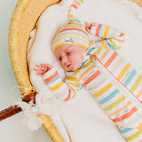 Zip-Up Footie Pajama - CoComelon Stripe