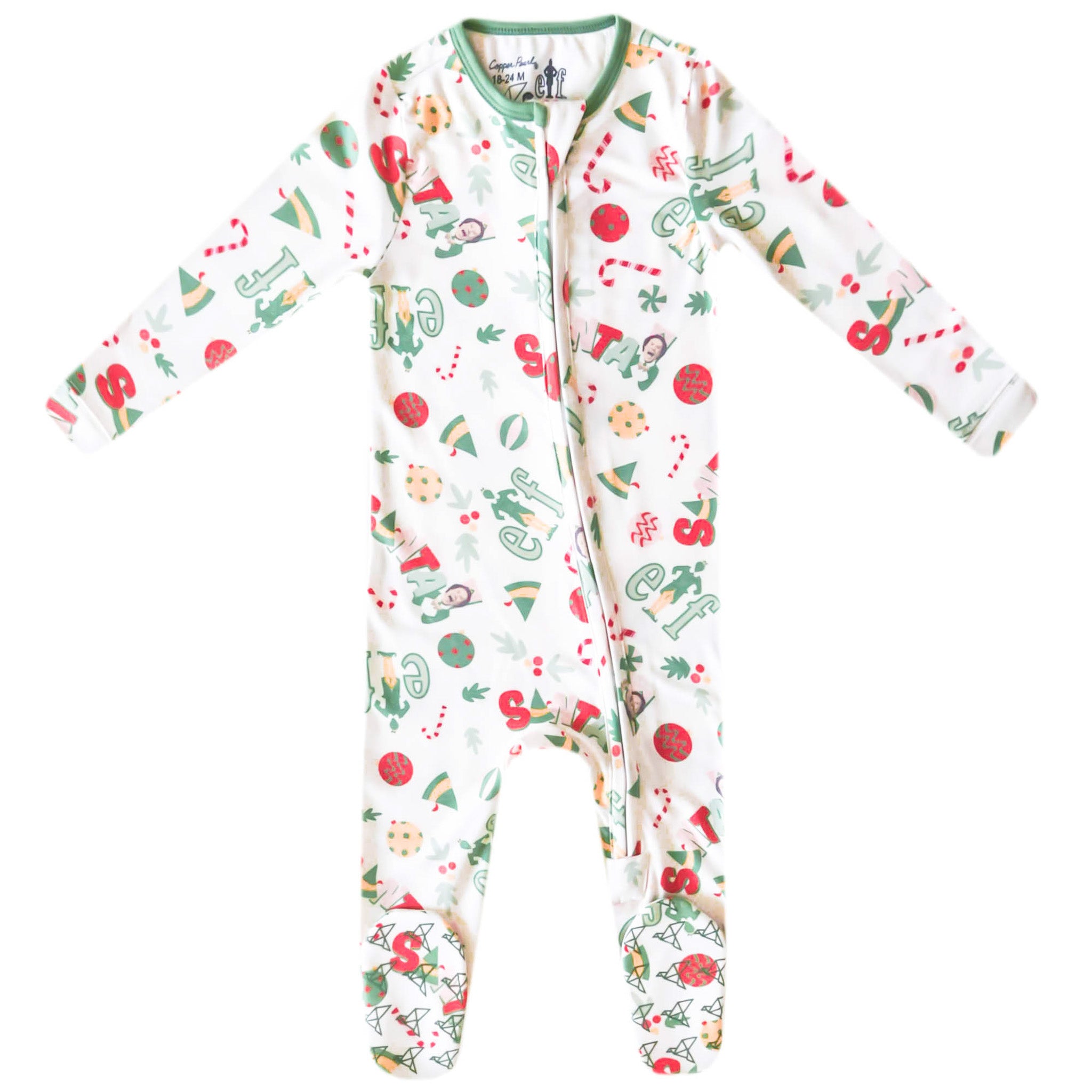 Zip-Up Footie Pajama - Elf