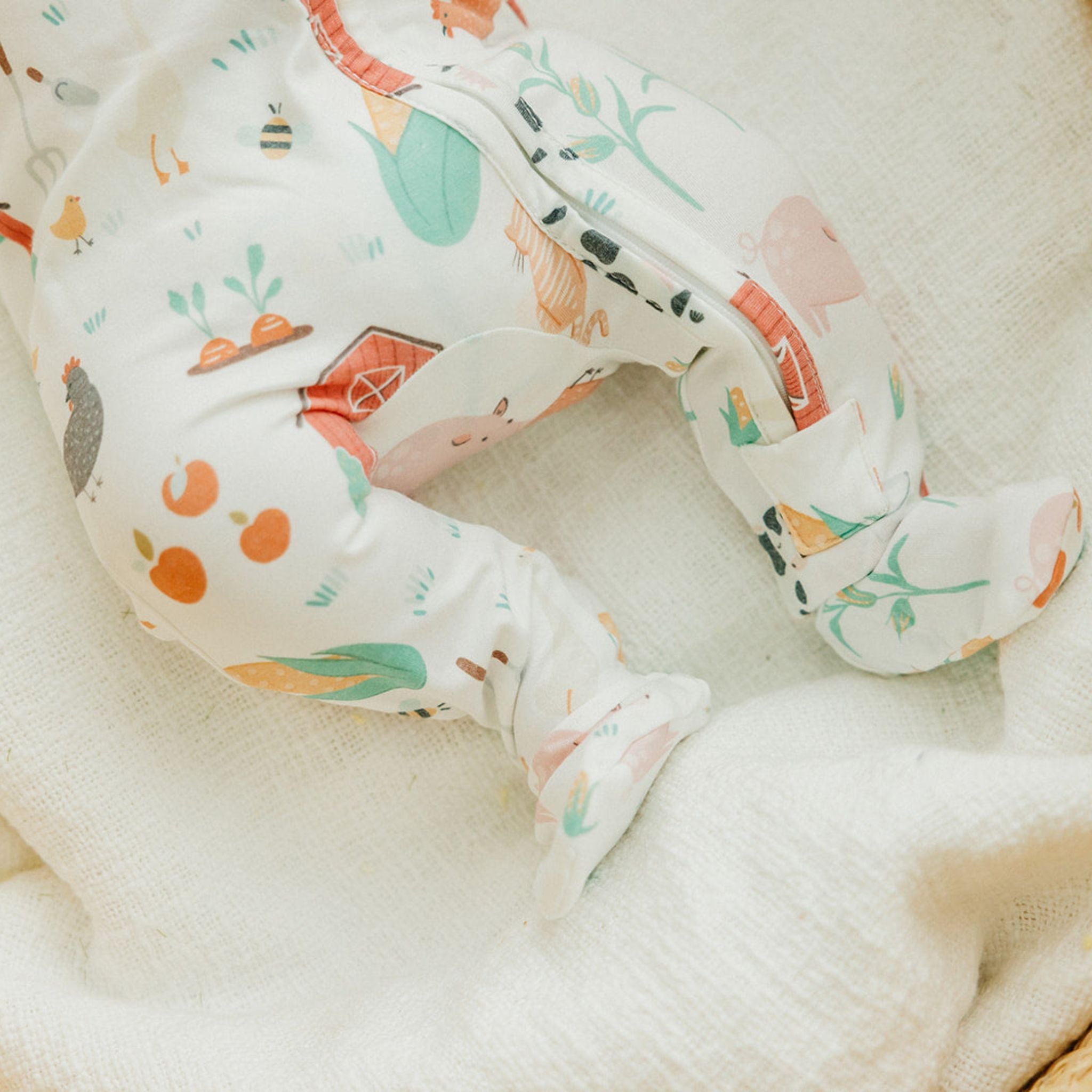 Zip-Up Footie Pajama - Farmstead