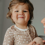 Zip-Up Footie Pajama - Fawn