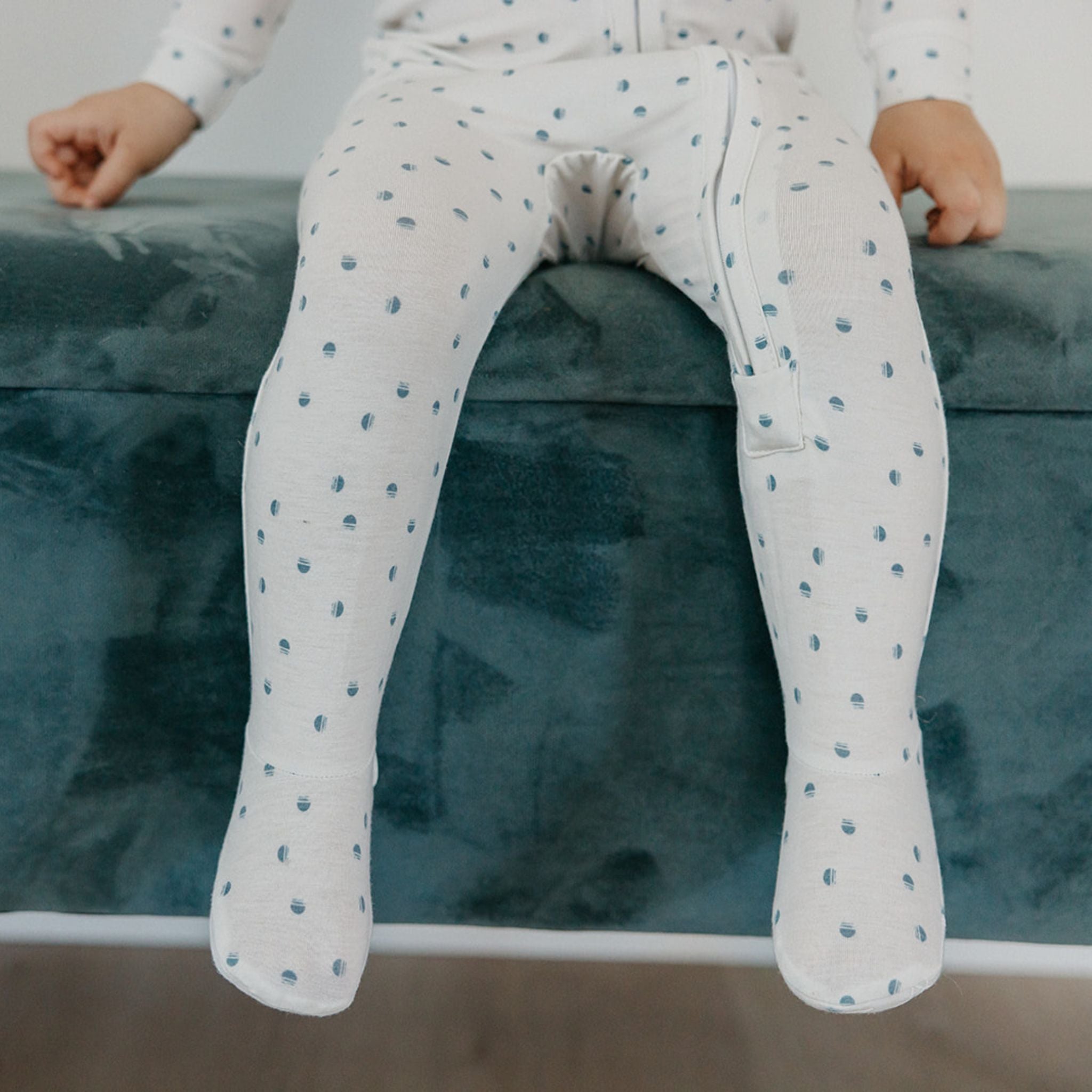 Zip-Up Footie Pajama - Haze