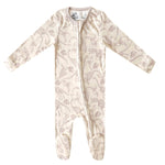 Zip-Up Footie Pajama - Jurassic Park Fossils