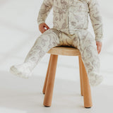 Zip-Up Footie Pajama - Jurassic Park Fossils