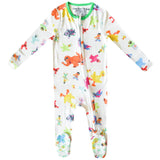 Zip-Up Footie Pajama - Sesame Friends