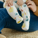 Zip-Up Footie Pajama - Sesame Scribbles