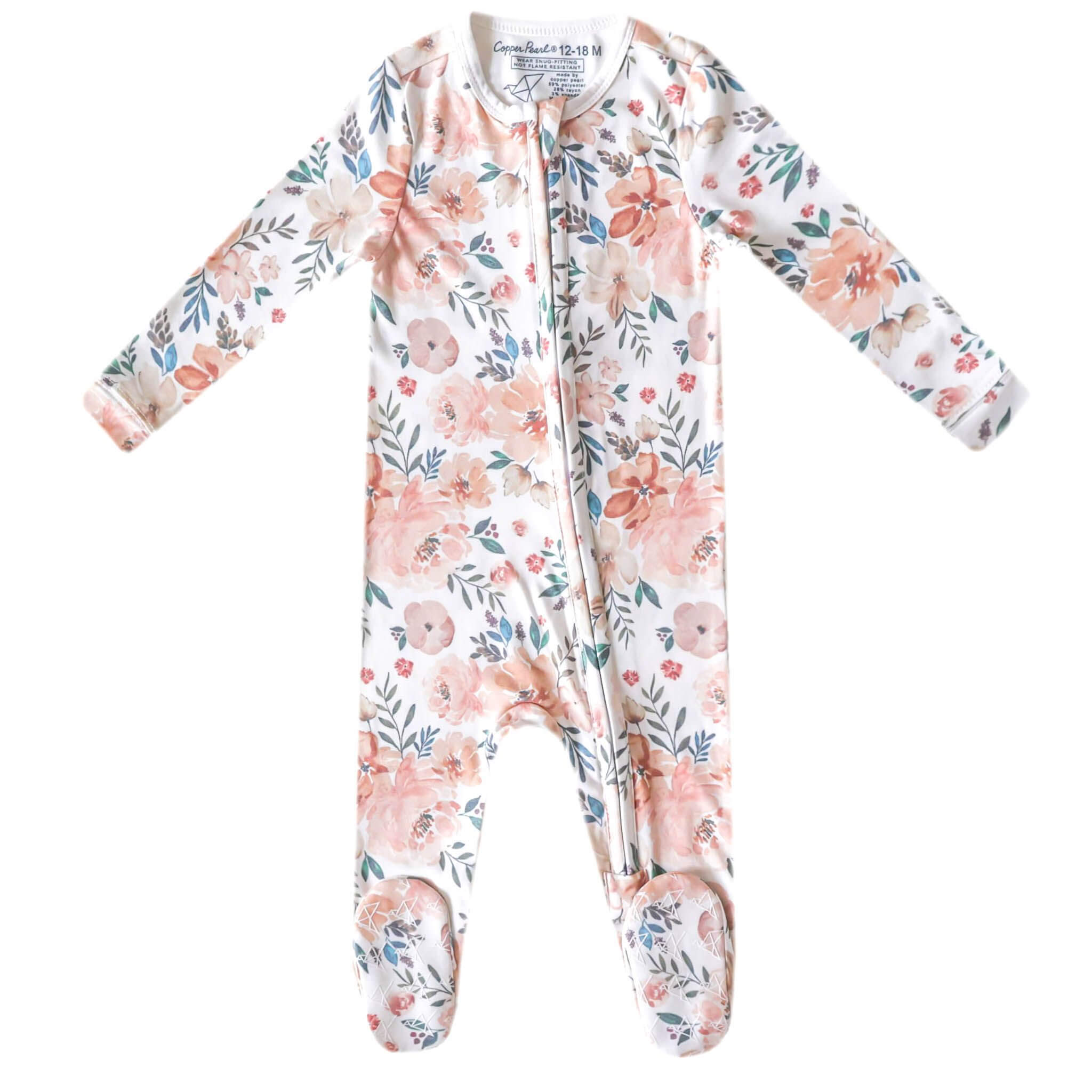 Zip-Up Footie Pajama Set - Autumn