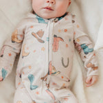 Zip Up Footie Pajama Set Cheyenne