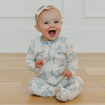Zip Up Footie Pajama Set Daphne