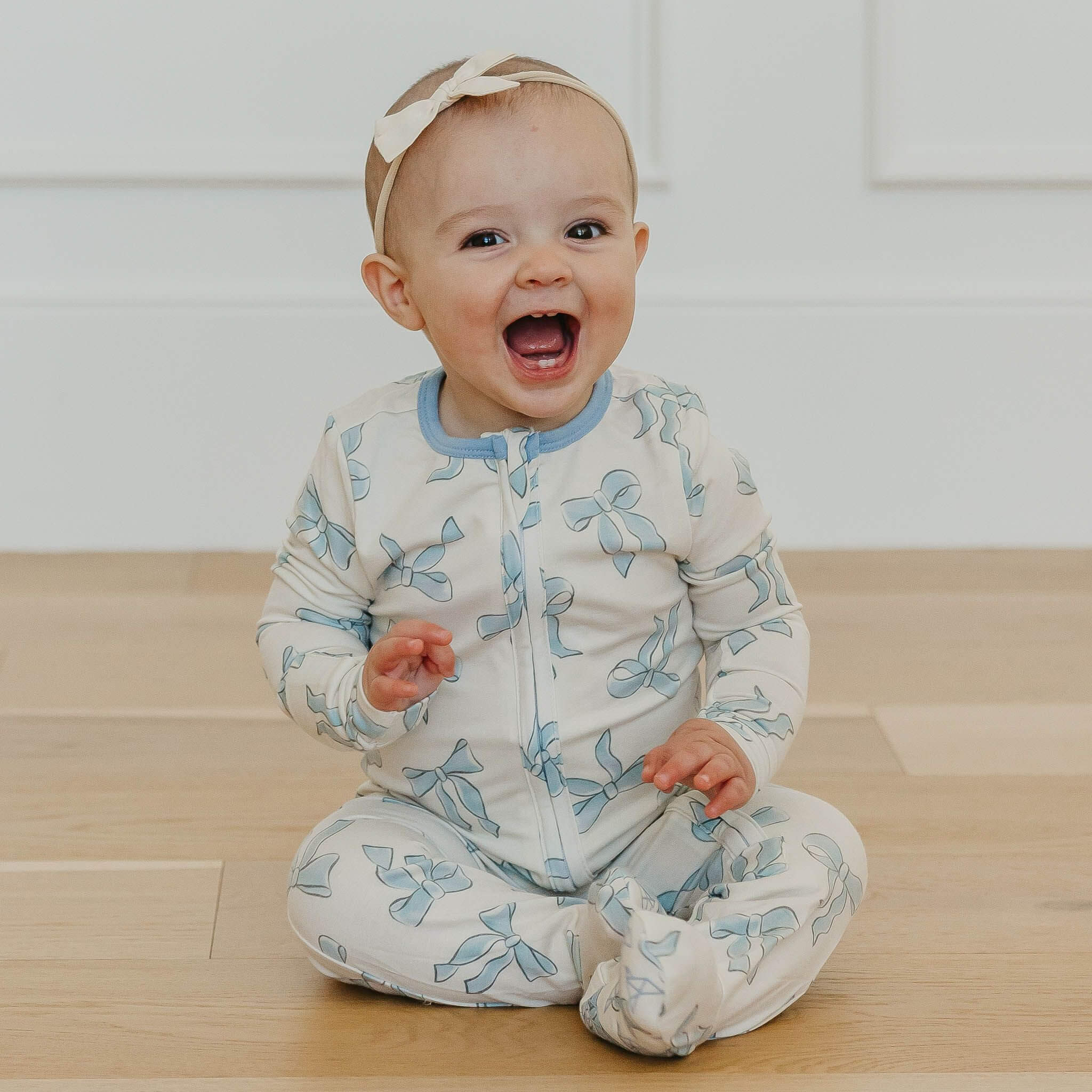Zip Up Footie Pajama Set Daphne