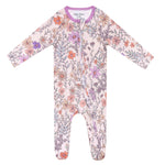 Zip Up Footie Pajama Set Flora