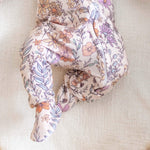 Zip Up Footie Pajama Set Flora
