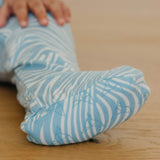 Zip Up Footie Pajama Set Surf 