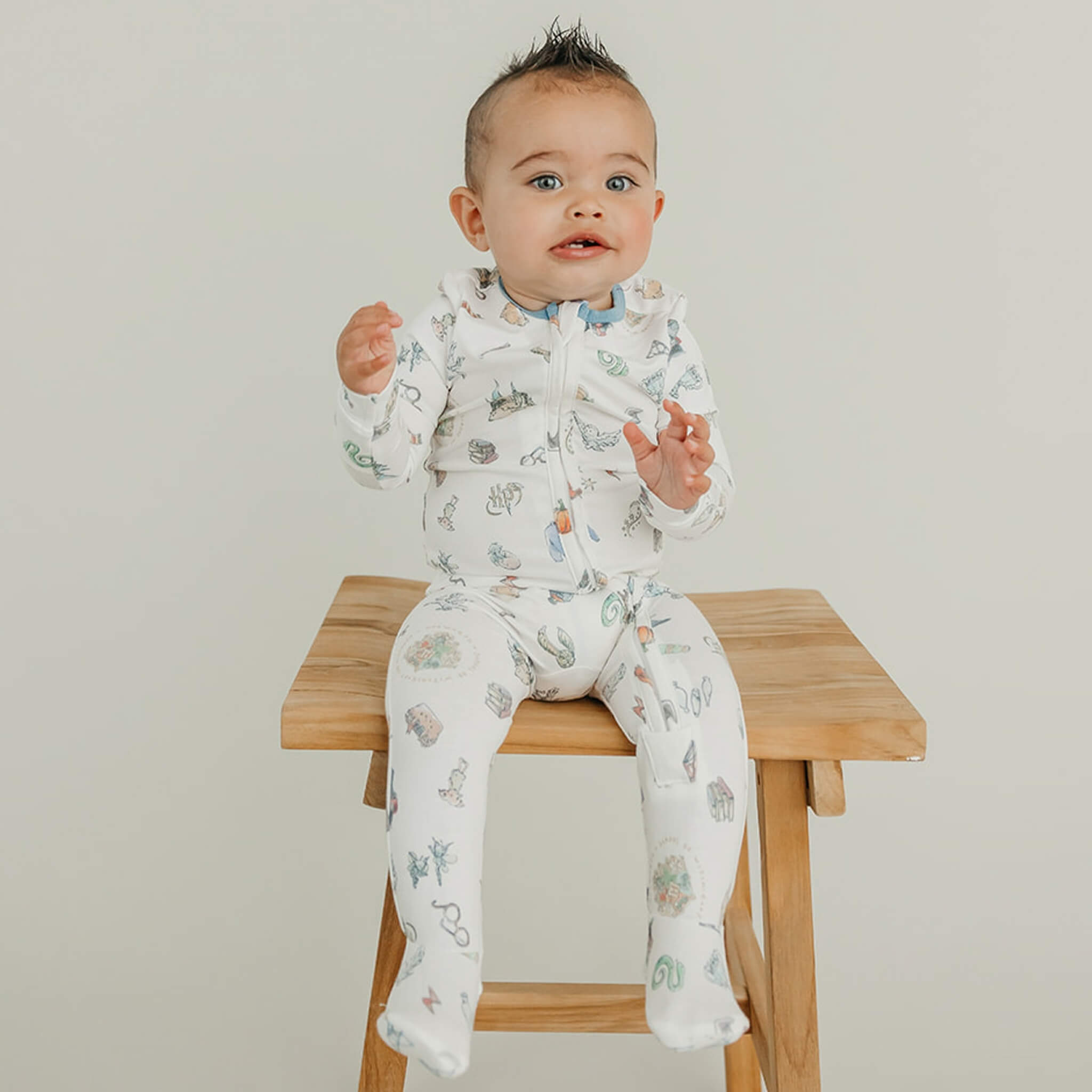Zip Up Footie Pajama Set Wizarding World