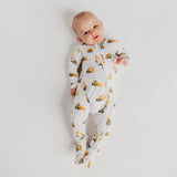 Bamboo Zip-Up Footie Pajama - Dozer