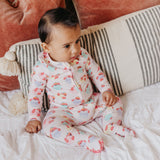 Zip-Up Footie Pajama - Elmo Heart Candies