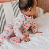 Zip-Up Footie Pajama - Elmo Heart Candies