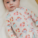 Convertible Zip-Up Footie - Elmo Heart Candies