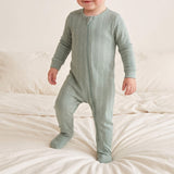 Bamboo Pointelle Footie - Briar