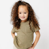Cotton Pocket Tee - Dark Olive