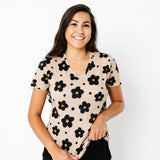 Women's Cotton Tee - Gemma In Tan