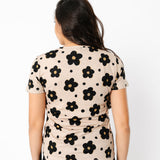 Women's Cotton Tee - Gemma In Tan