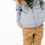 Zip-Up Hoodie - Gray
