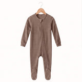 Bamboo Waffle Footie - Gobi