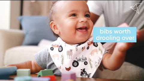 Copper Pearl Bandana Bibs