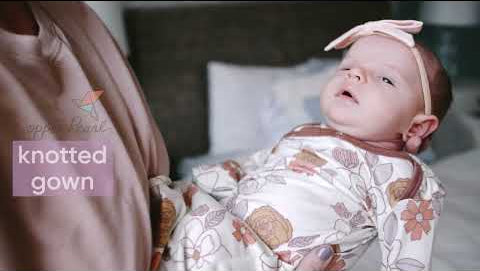 Newborn Knotted Gown - Cutie