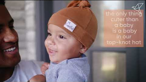 Copper Pearl Top Knot Hats