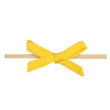 Ribbon Baby Bow - Banana
