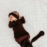 Newborn Knotted Gown - Moose