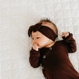 Knit Headband Bow - Moose