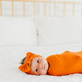 Knit Headband Bow - Blaze