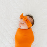 Knit Headband Bow - Blaze