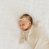 Newborn Knotted Gown - Clay