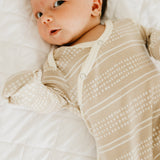 Newborn Knotted Gown - Clay